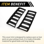 Set of 2 Front Headlights Grille Vent Cover Trim for Toyota Tundra (2022–2024)