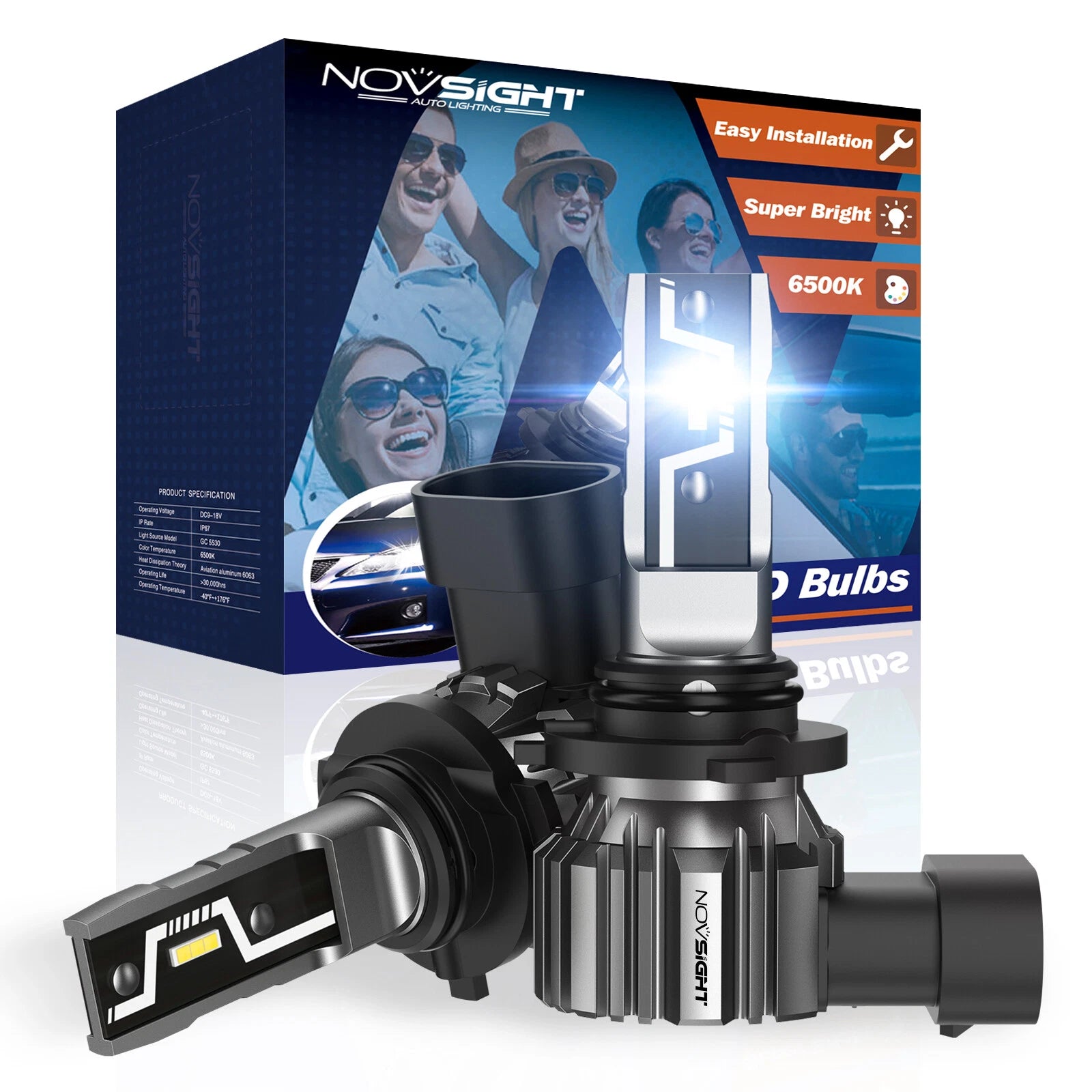 H11 LED Headlight Bulbs Conversion Kit 6500K 10000LM for