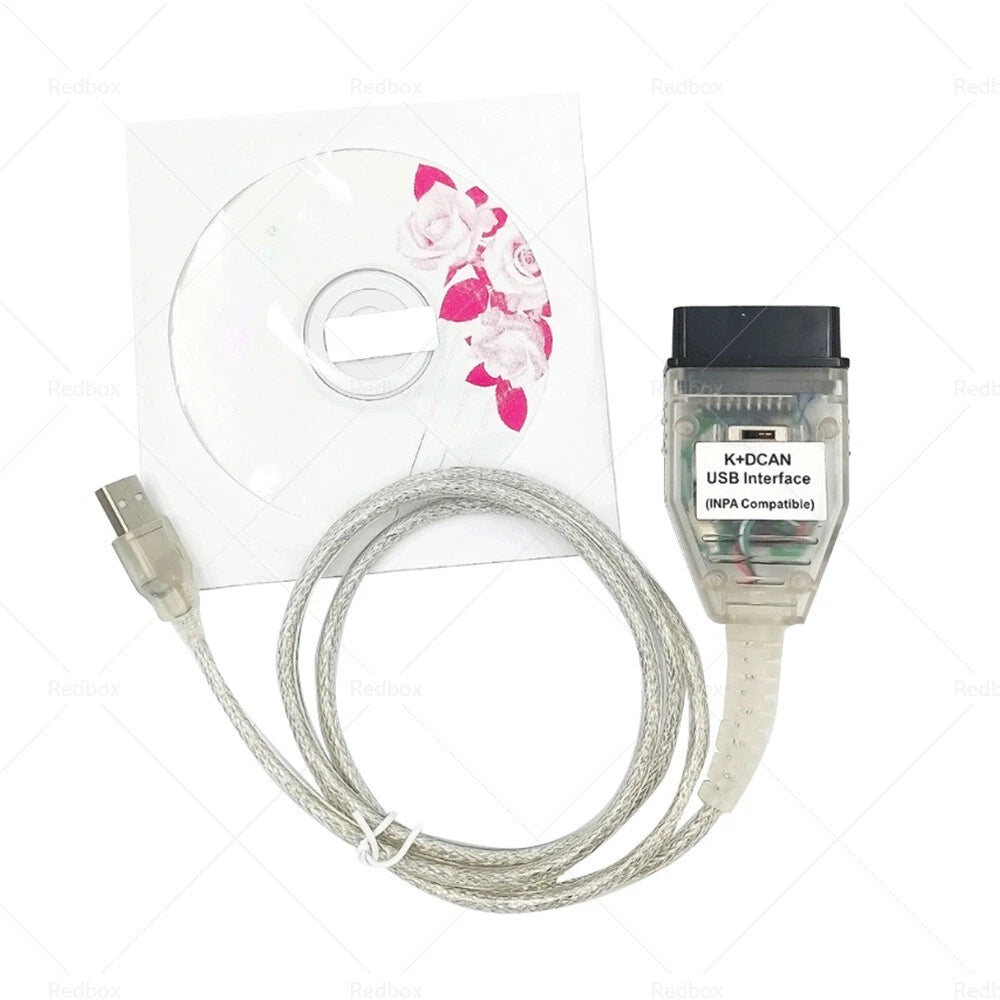 Diagnostic Connector Cable for BMW INPA K+CAN DCAN USB Interface