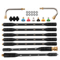 15" Pressure Washer Wand Extension for Roof Cleaning (90° 30° Curved, 6 Tips)