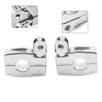 Crash Bar Mount Foot Peg Bracket for Harley (25MM, Chrome)