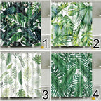 Shower Curtain Waterproof Banana Leaf Nordic 180x180cm