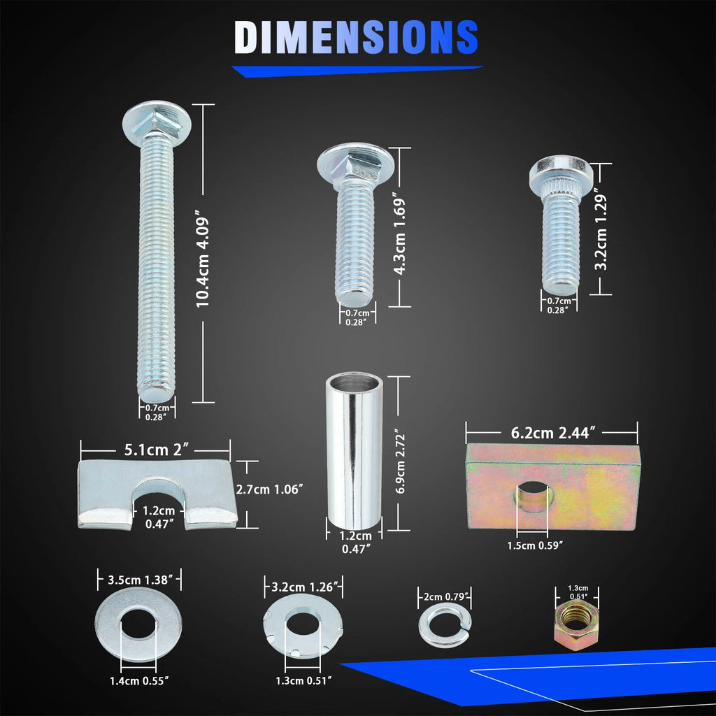 5th Wheel Hitch Rail Hardware Mounting Kit for Reese (16111)