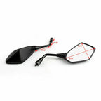 10mm Pair Rearview Mirrors for Kawasaki ZR-7 ZRX1200 Zephyr 1100/750 (2001–2008)