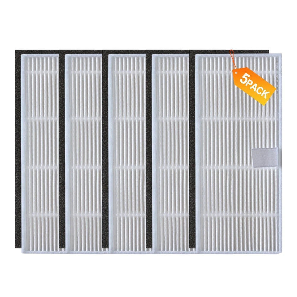 Set of 5 Replacement Filters for Ultenic T10 PRO Robot Vacuum