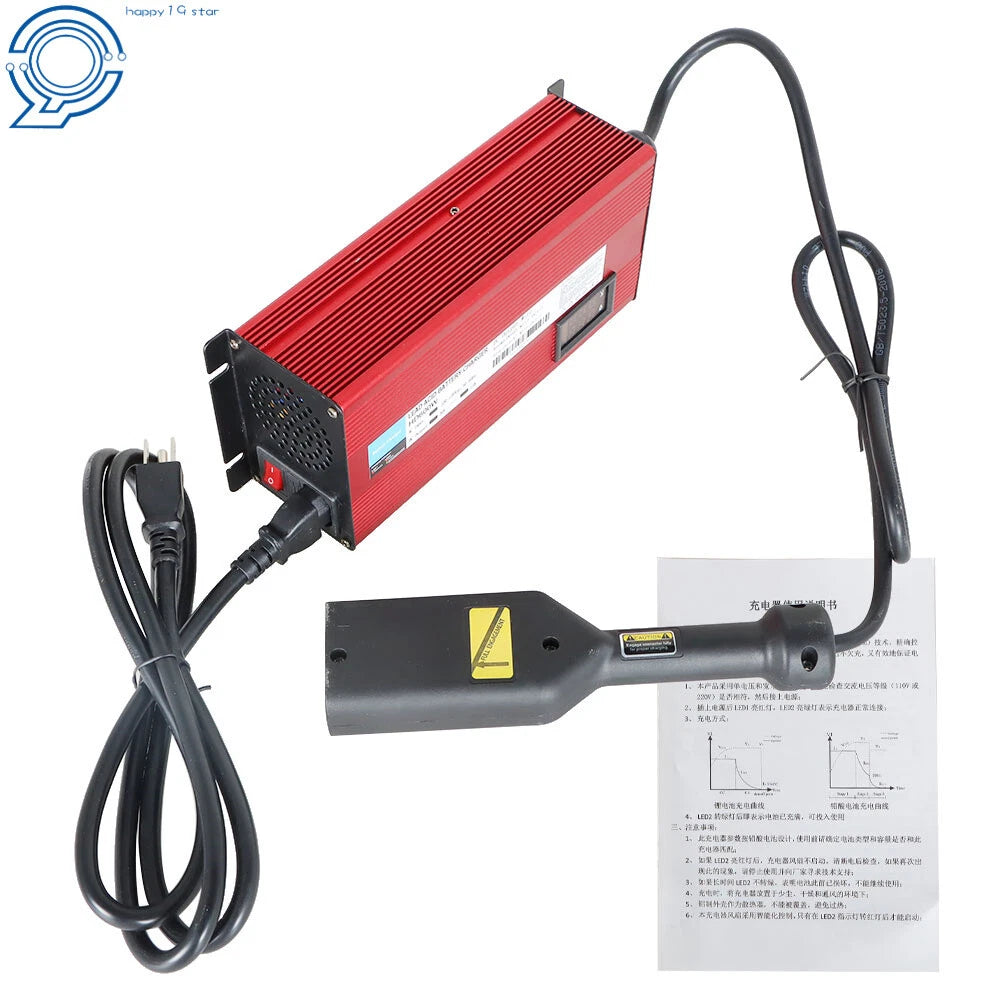 D Style Plug Golf Cart Charger for EzGo Club Car TXT (1996–2009)