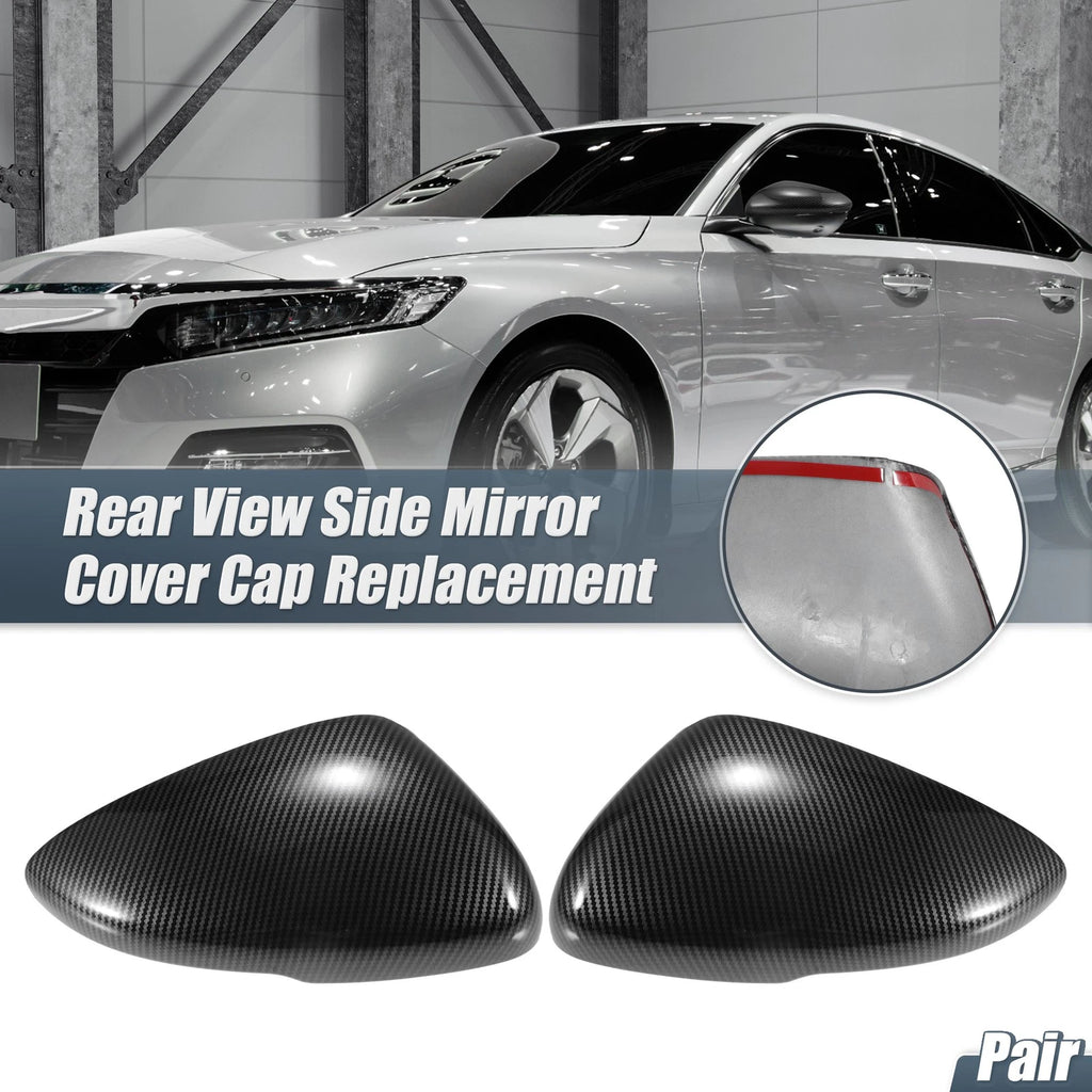 Pair Rearview Mirror Cover Overlay for Honda Accord (2018–2023) Carbon Fiber