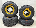 Set of 2 DWT G3 Beadlock Wheels with Sunf A027 Tires for Yamaha YFZ450 (2004–2023)