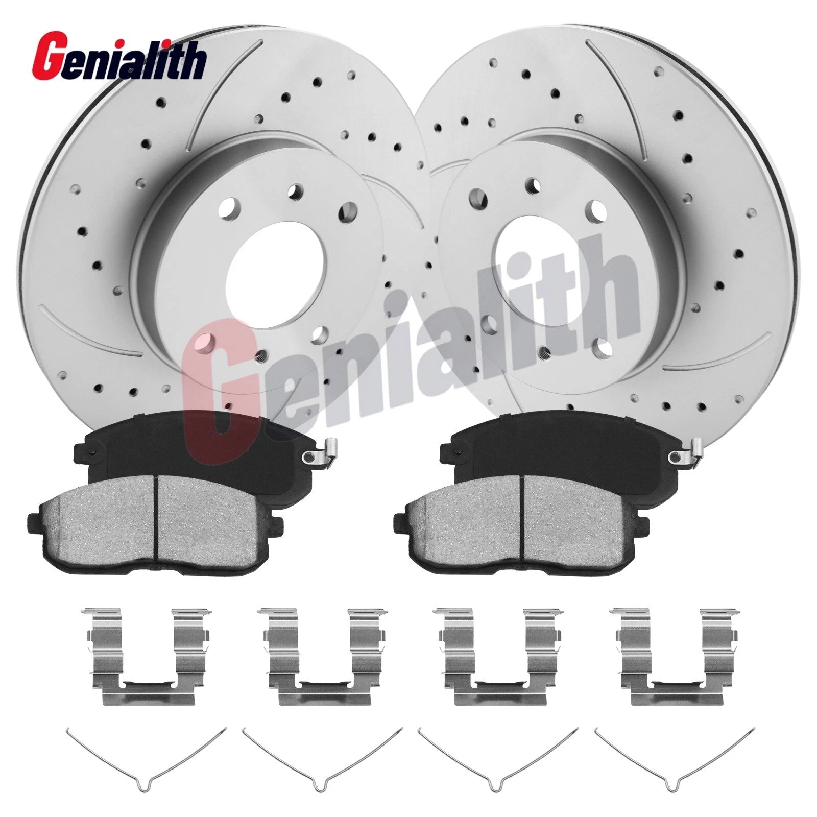 Front Drilled Brake Rotors + Ceramic Pads for Nissan Altima (G20)