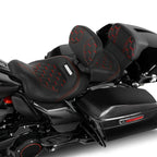 Driver Passenger Seat Backrests Pad for Harley Street Road Glide (2014-2023)