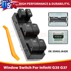 Front Left Master Power Window Switch for Infiniti G25 G35 G37 (2007–2013) 25401-JK42E