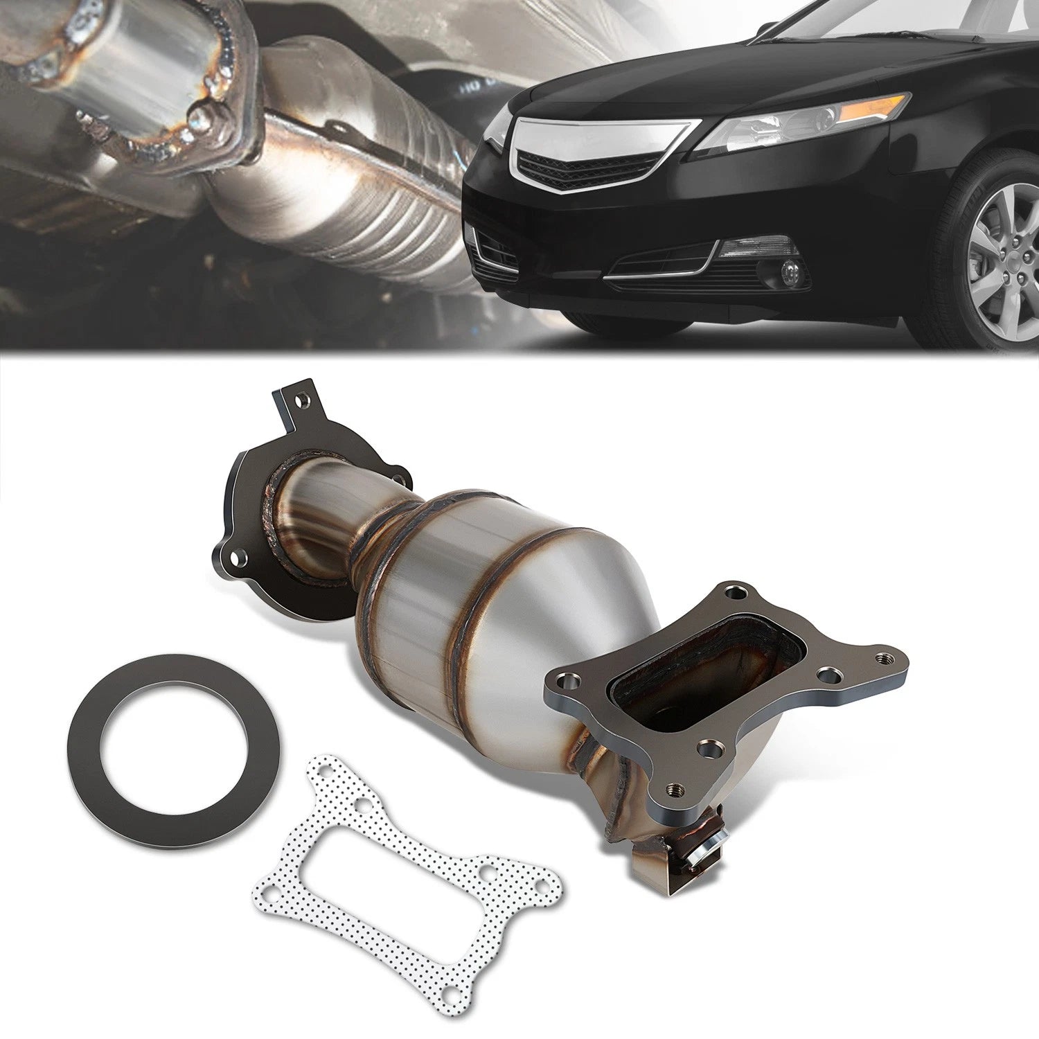Steel Front Catalytic Converter for Acura TSX Honda Accord Crosstour (2008–2015)