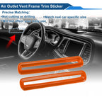 Set of 2 Air Condition Outlet Vent Trim Cover Frame for Dodge Challenger (2015–2023)