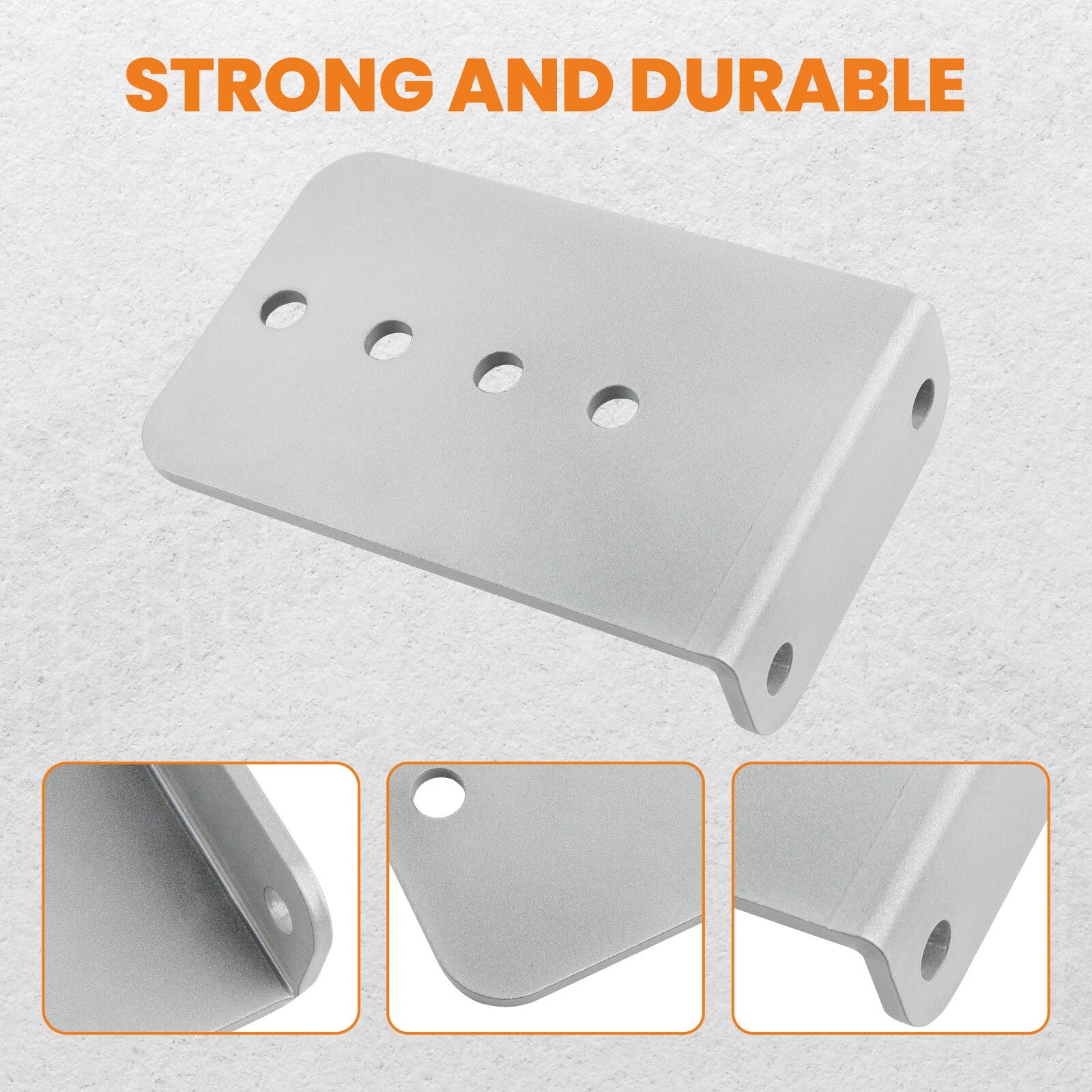Set of 8 Galvanized L-Type Boat Trailer Bunk Brackets for 3x3 Crossmember