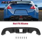 Rear Bumper Lip Diffuser Valance for Nissan 370Z (2009–2020) 4 Fins PP