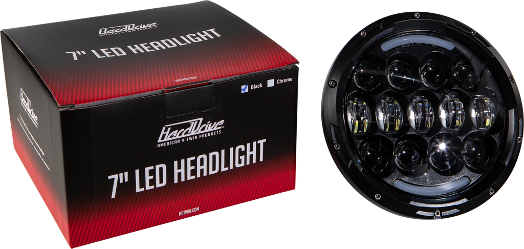 7" LED Headlight for V-Twin Motorcycle (105W, 6000K)