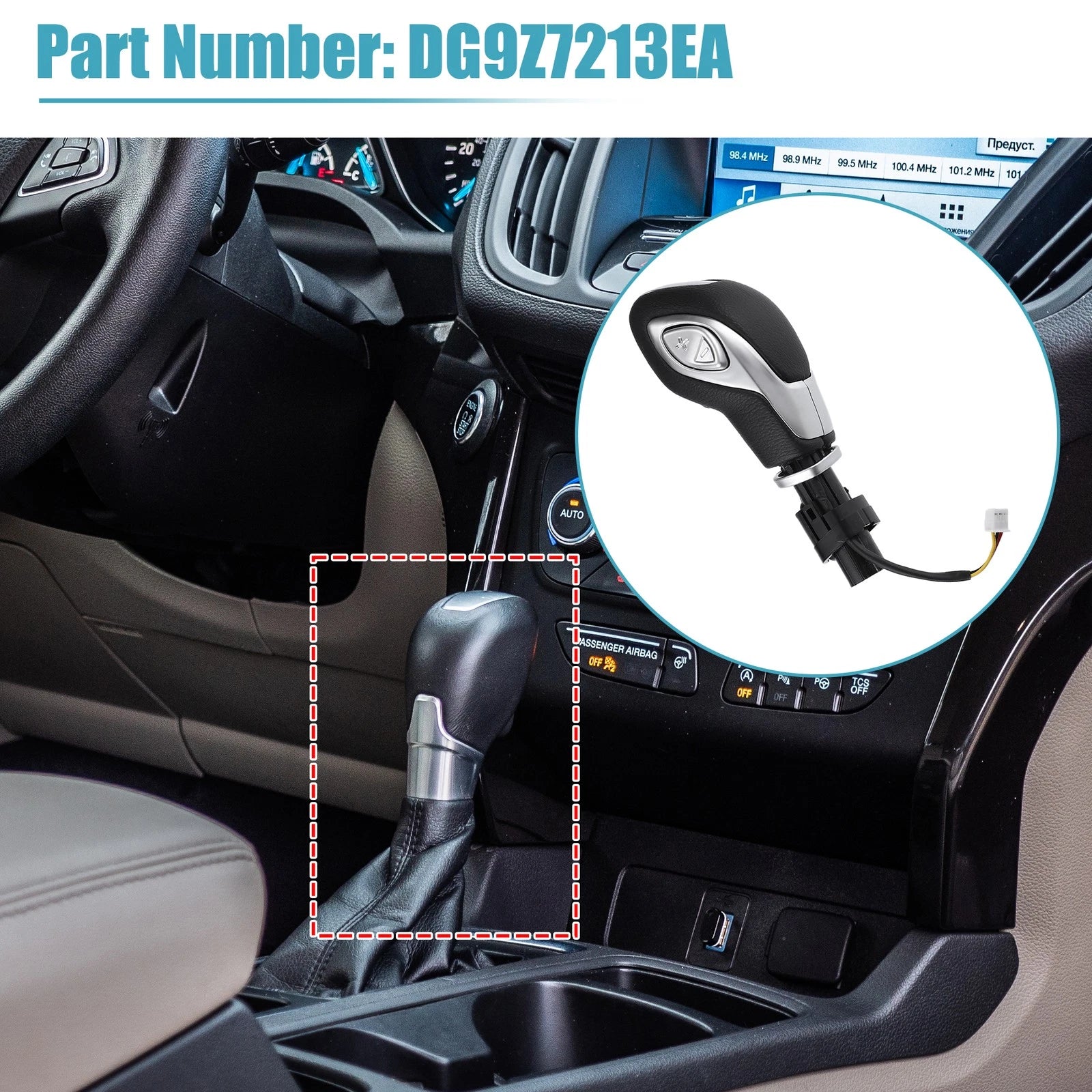 Automatic Gear Shift Knob Handle for Ford Escape (2013–2016) No.DG9Z7213EA