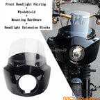 Front Headlight Fairing & Clear Windshield for Harley Dyna Low Rider (2006-2023)