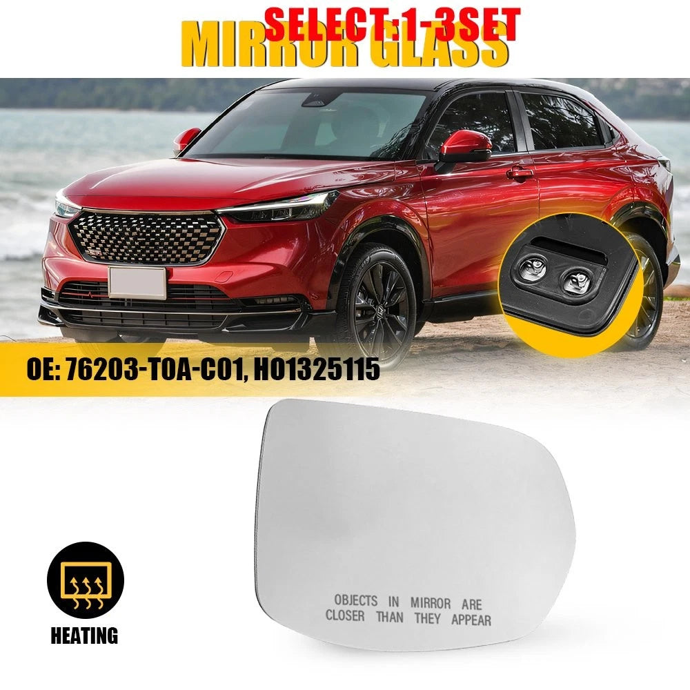 Passenger Side Heated Mirror Glass for Honda CR-V, HR-V (2012–2022)