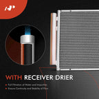 Aluminum Radiator & A/C Condenser w/ Drier for Toyota Prius (2004â2009)