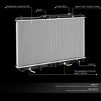 Aluminum Radiator for Toyota Camry/Solara 2.2L (1997–2001) DPI 1909