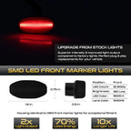 Smoked Red LED Fender Marker Lights for Ford F150 SVT Raptor (2017–2023)