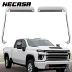 Chrome Mirror Covers for Chevy Silverado GMC Sierra 2500 3500 HD (2020–2024)