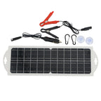 10W 12V Solar Panel with Dual USB Output for RVs Boats Cars (2010–2023)