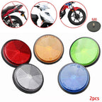 2X Circular Reflector Light for Car Motorcycle Bicycles