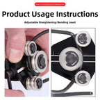 Manual Pipe Straightener for Brake Lines (Adjustable T Handle, Chrome Vanadium)
