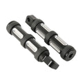 Black Footpeg Rests for Harley Touring Dyna Softail Fatboy