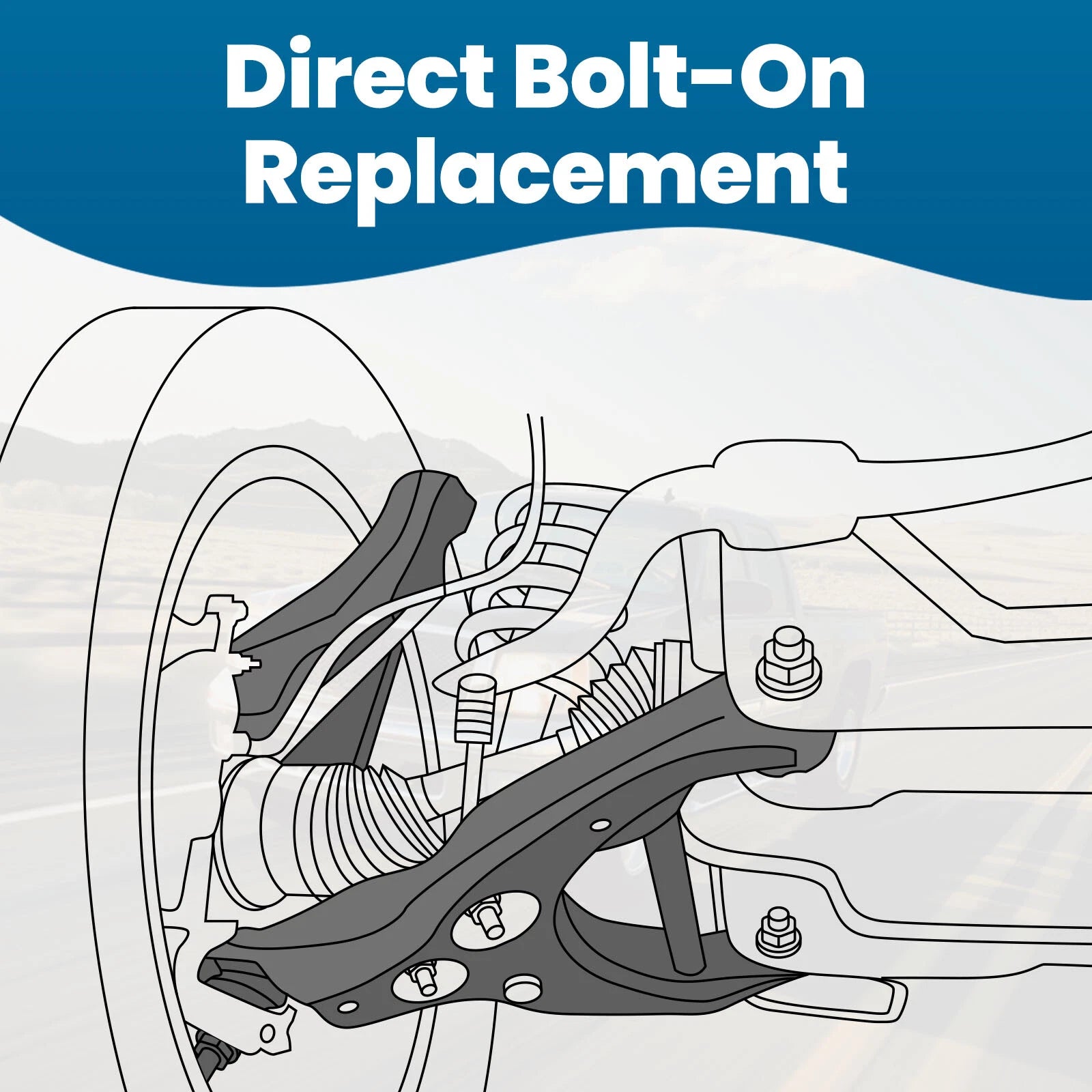 Front Control Arm Suspension Kit with Ball Joint for Chevrolet Silverado 1500 (1999–2006)