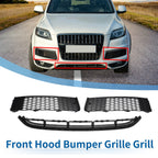 Set of 1 Front Lower Bumper Grille for Audi Q7 (2020–2024) Black Sport Style