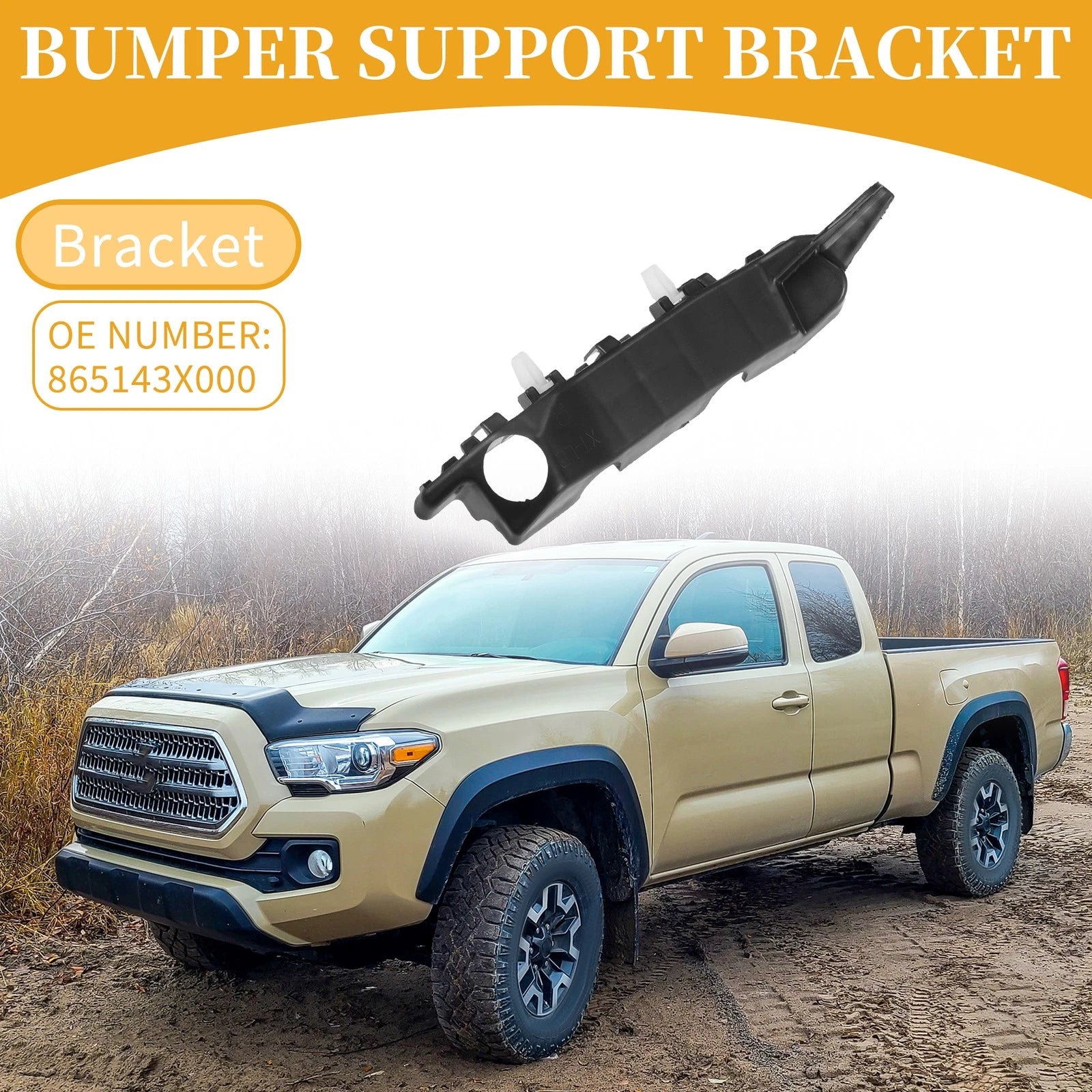 RH Front Bumper Support Bracket for Hyundai Elantra (2011–2016)