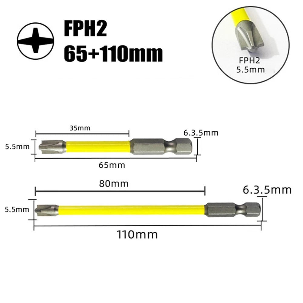 4PC Screwdriver Set for Electricians FPH2 Magnetic 65mm 110mm