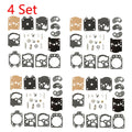 Set of 4 Carburetor Gasket Diaphragm Kit for Walbro WA WT K10-WAT