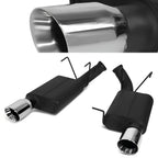 3.75" Round Muffler Tip Axle Back Exhaust System for Ford Mustang (2011–2012)