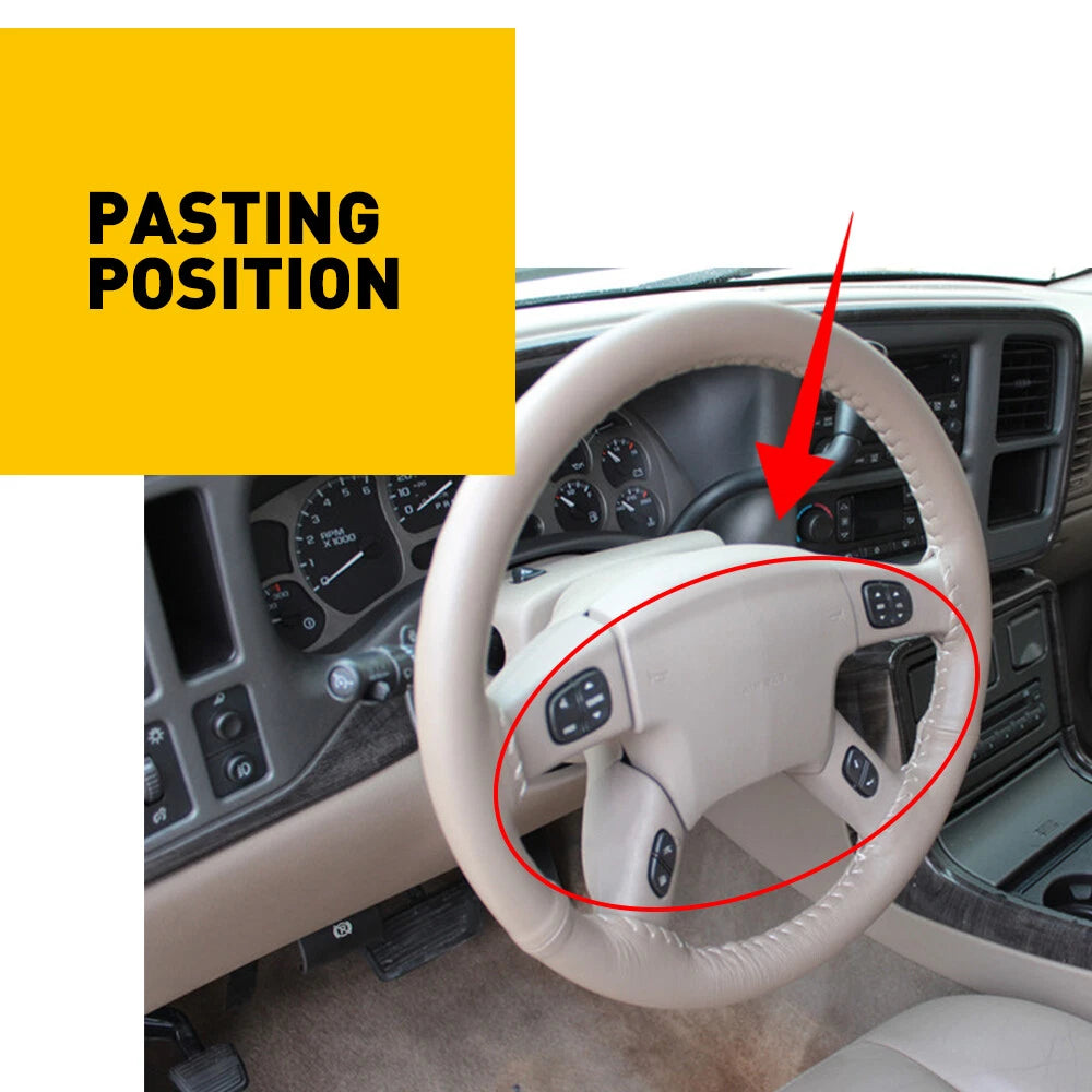 Steering Wheel Button Decals for Silverado Hummer H2 Trailblazer (2003-2009)