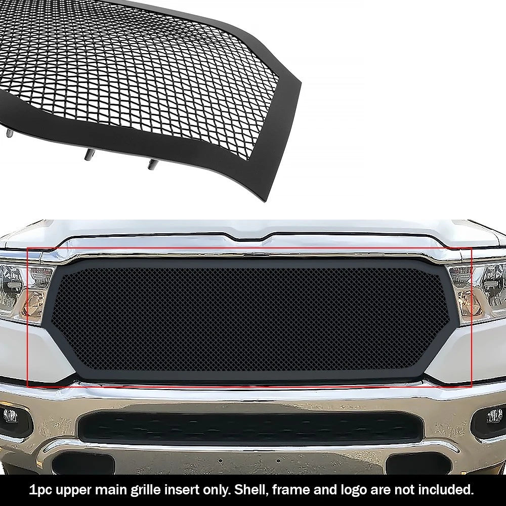 Stainless Black Mesh Grille Insert for Ram 1500 Laramie (2019–2024)
