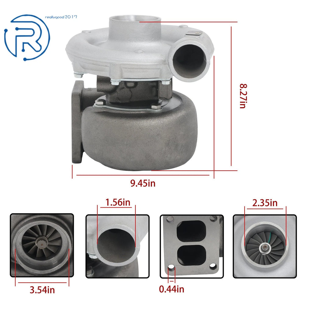 Turbocharger 3LM-466 for International Agricultural Tractor 5488 (7.6L)