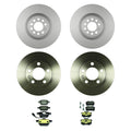 Bosch Front Rear Rotor Hella Low-Met Brake Pad Kit for Jetta GL GLS GLI TT