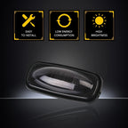 Set of 4 Rear LED Side Marker Lights for Dodge RAM 2500/3500 (2003–2018)