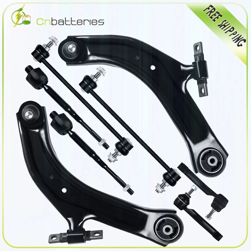 8pcs Front Suspension Kit Ball Joint Outer Tie Rod for Nissan Sentra (2007–2012)