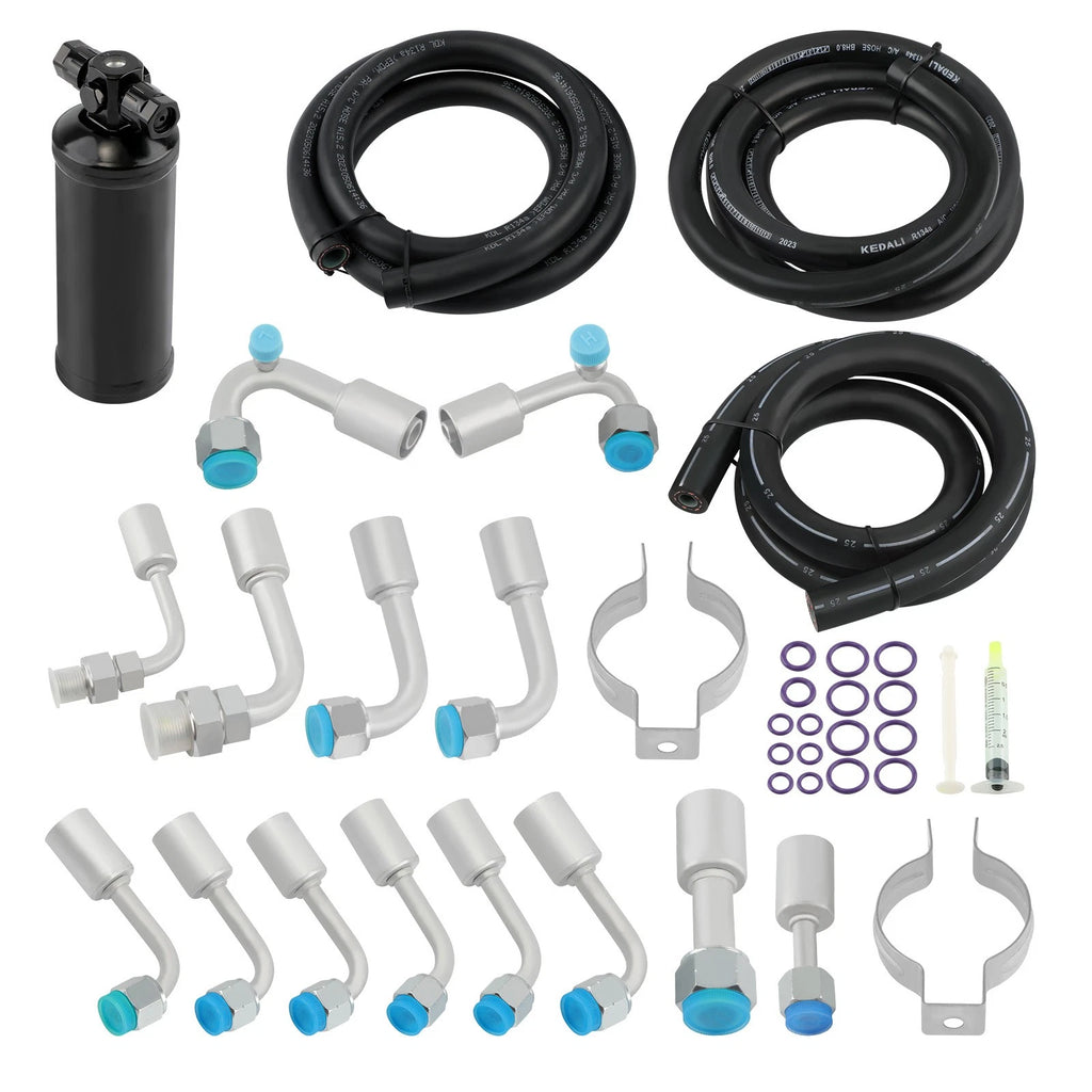 AC Hose Kit with R-Ring Fittings for Universal Vehicles (134a)