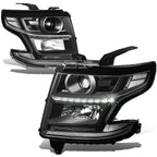 Projector Headlights w/LED DRL for Chevy Suburban/Tahoe (2015–2020)