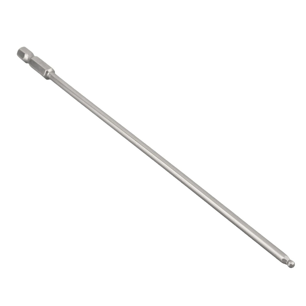Set of 4 Magnetic Screwdriver Bits for Professional Use (200mm Hex Shank)