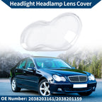 1 Pc Front Left Headlight Lens Cover for Mercedes-Benz (2003–2009) No. 2038203161 Clear