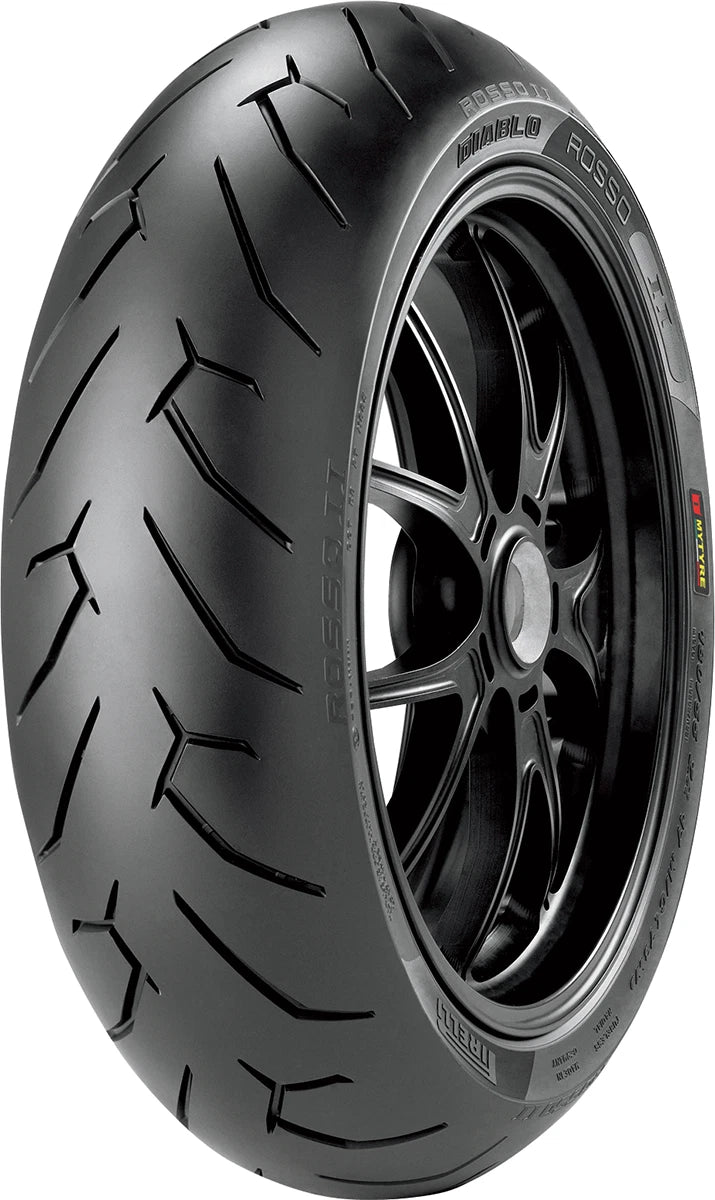 Pirelli Diablo Rosso II Rear Tire 160/60ZR17 (69W) for Motorcycle