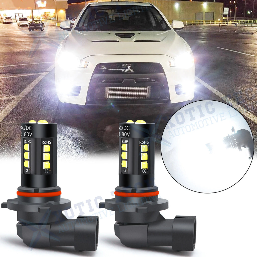 Super Bright White H10 9145 Projector Lens LED Bulbs for Fog Driving (2018–2024)