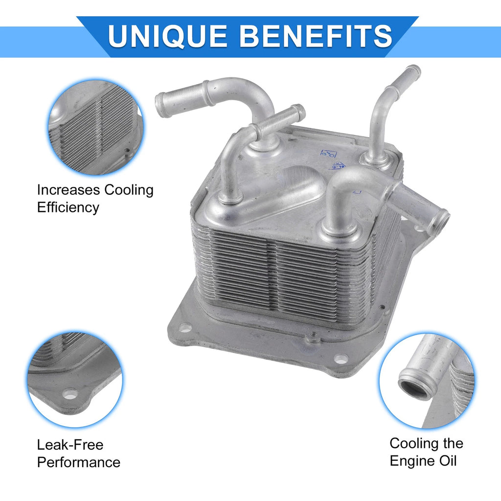 Engine Oil Cooler with Seals for Nissan Versa Note (2014–2019) No. 216063JX2C